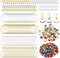Earring Making Kit with 740 PCS Beading Hoop Earring Finding Component Accessories Hooks Jump Rings Loop Earring Backs Beads and Charms for Jewelry Making(740)